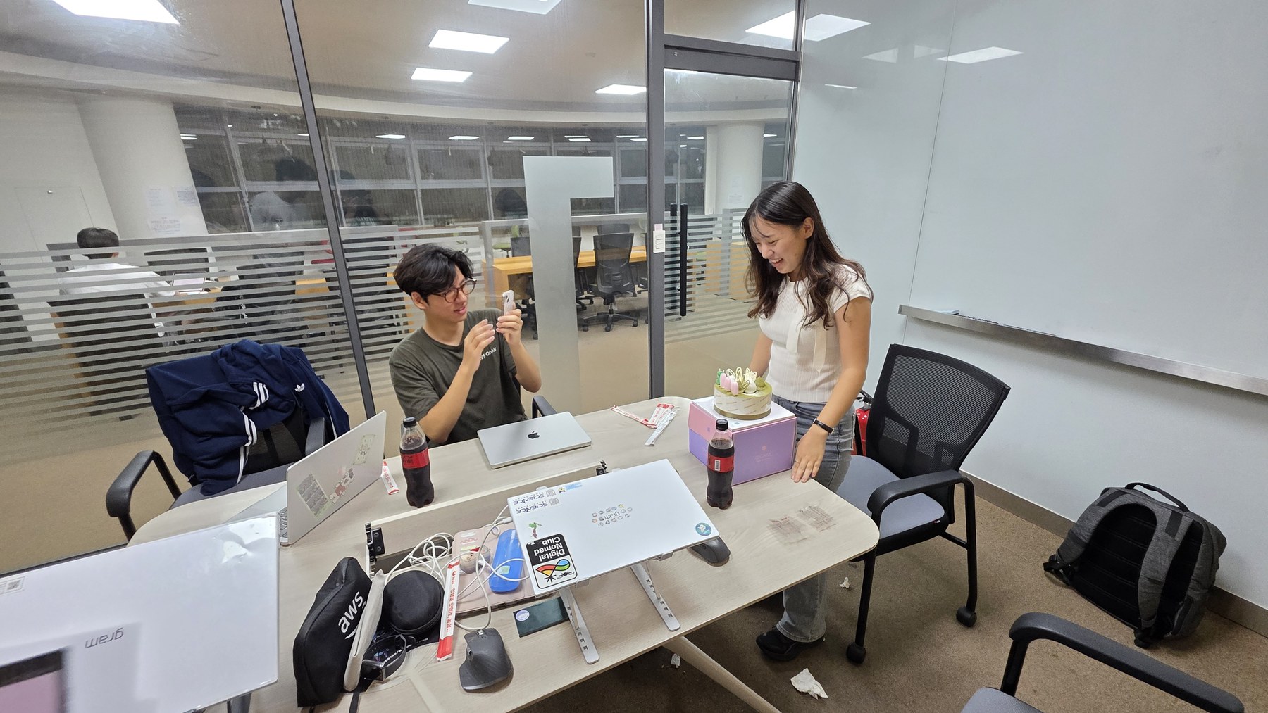 Team BDOT celebrating Yului Jeong’s social-media milestone
